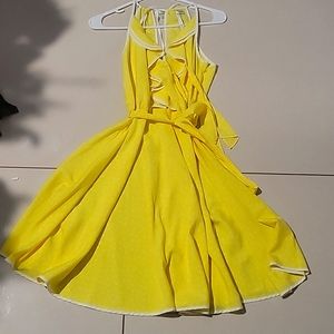 LC yellow polka dot summer dress